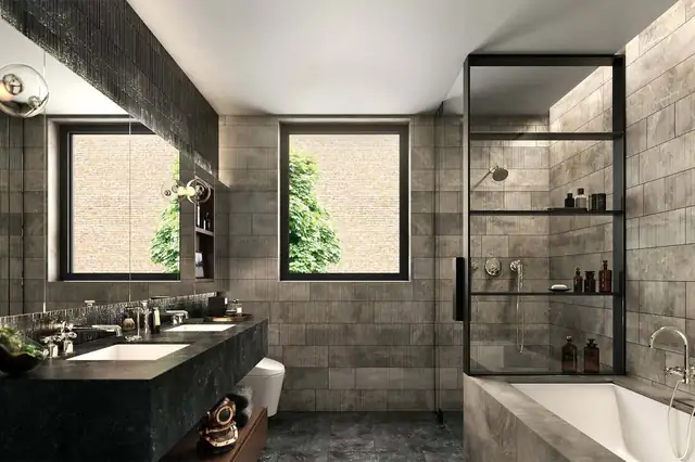 Bathroom at 155 West 18th Street, Unit 401. thumbnail